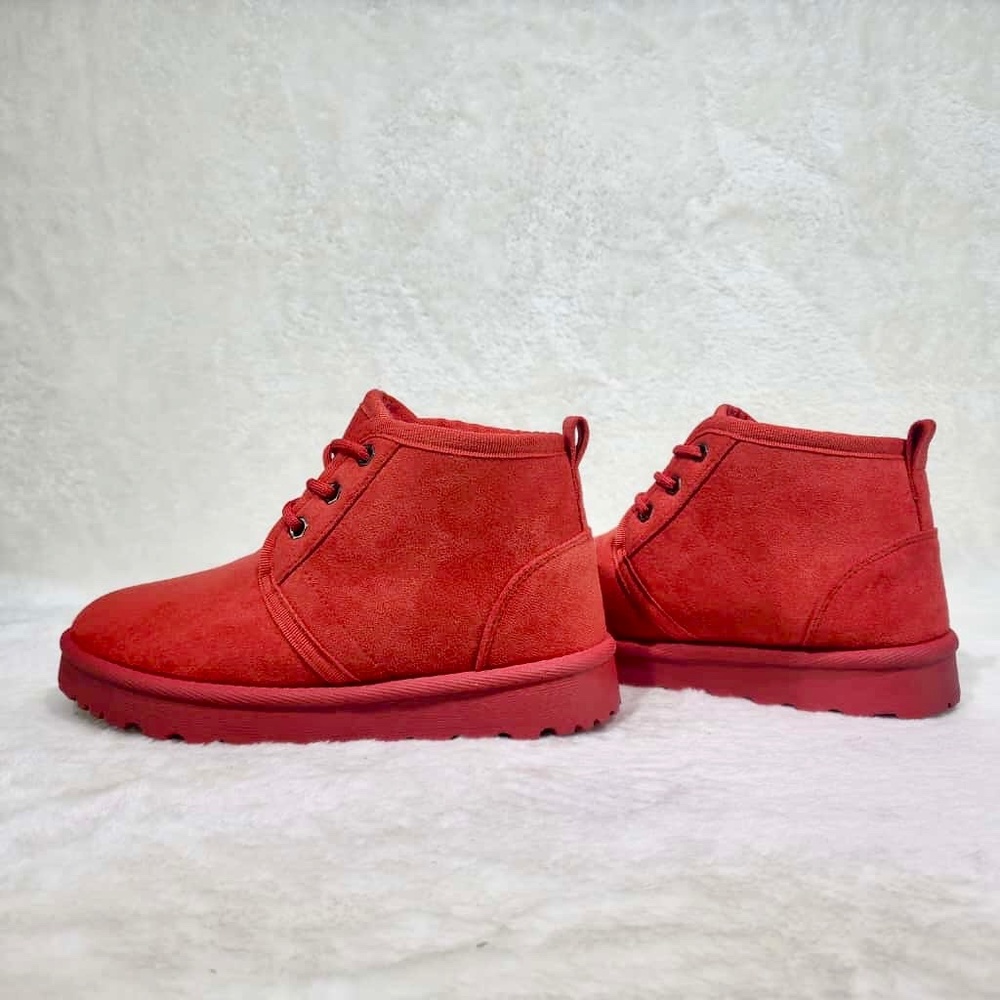 Kayleen By Los Angeles Red Winter Sneaker Bootie - Picture 6 of 11